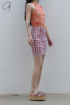 CONSTANÇA ENTRUDO Hand Woven Striped Thread Mini Skirt SS23_SKI02